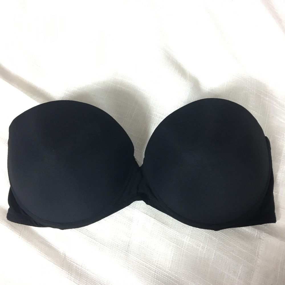 Calvin Klein Strapless Bra Black Perfectly Fit 36D